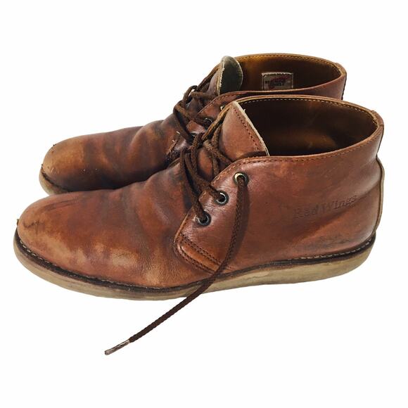 RED WING BOOTS NARROW US 10B Heritage Chukka 595 USA Made VIBRAM F2892-11 595 main image 10